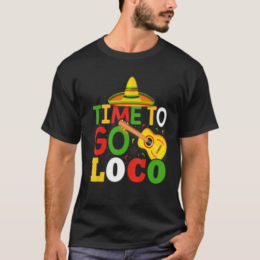 Zeit zum Niedlichen und Cinco de Mayo T-Shirt (Vorderseite)