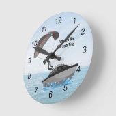 Zeit zum Parasailing der Wall-Uhr Runde Wanduhr (Winkel)