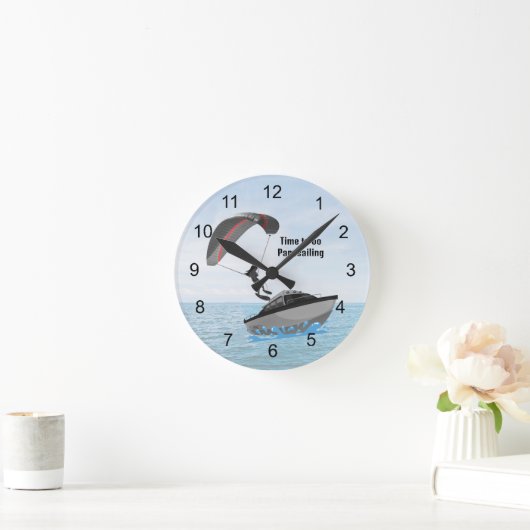 Zeit zum Parasailing der Wall-Uhr Runde Wanduhr (Zuhause)