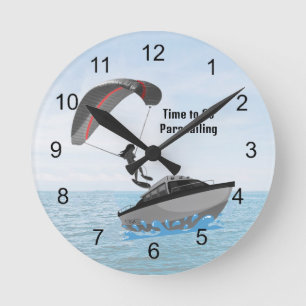 Zeit zum Parasailing der Wall-Uhr Runde Wanduhr