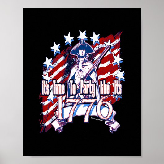 Zeit zum Party wie 1776 Poster (Vorne)