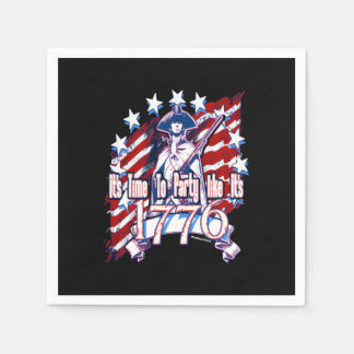 Zeit zum Party wie 1776 Serviette