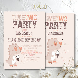 Zeit zum Party Wie ein Dinosaurier - ein prähistor Einladung