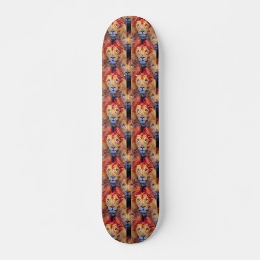 Zeit zum Party Wilder Löwen Skateboard (Vorne)