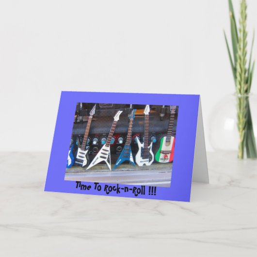 Zeit zum Rock'n'Roll Einladung (Vorderseite)