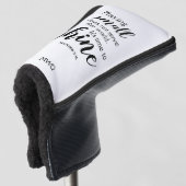 ZEIT ZUM SCHALTEN Christlicher Monogramm-PUTTER Golf Headcover (3/4 Vorderseite)