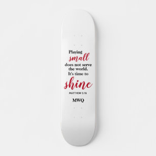 ZEIT ZUM SCHALTEN Christlicher Monogramm Skateboard