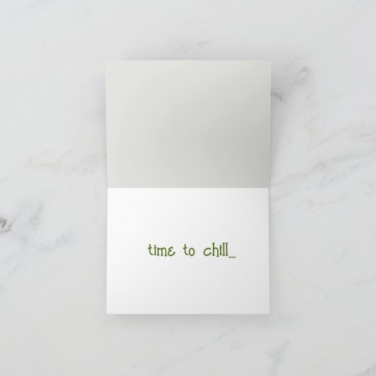 Zeit zum Schwimmen - Genießen Sie Ihre Zeit frei Karte (Innenseite)