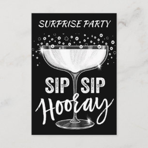 ZEIT ZUM SIP SIP HOORAY **ERWACHSENES PARTY** EINLADUNG