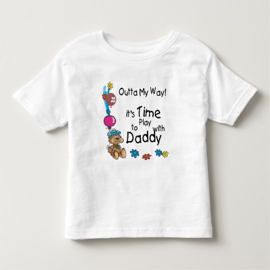 Zeit zum Spielen mit Daddy2 Kleinkind T-shirt (Vorderseite)
