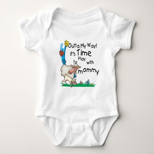 Zeit zum Spielen mit Mommy2 Baby Strampler (Vorderseite)