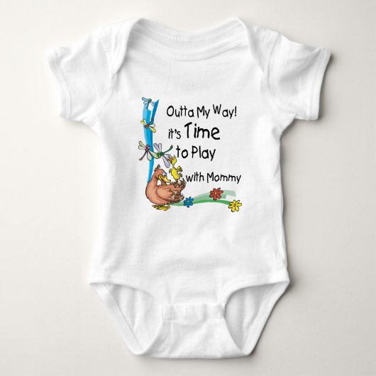 Zeit zum Spielen mit Mommy Baby Strampler (Vorderseite)