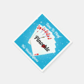 Zeit zum Spielen Pinochle Papierplatte Napkins Serviette (Ecke)