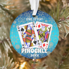Zeit zum Spielen Pinochle Weihnachtsschmuck Ornament