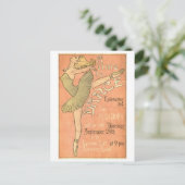 Zeit zum Tanzen, Jugendstil, Vintag Postkarte (Stehend Vorderseite)