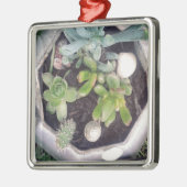 Zeit zum Tee?Ein gepflanzter Teekessel Silbernes Ornament (Links)