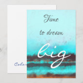 Zeit zum Träumen Feiertagskarte (Vorne/Hinten)