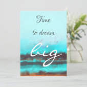 Zeit zum Träumen Feiertagskarte (Stehend Vorderseite)