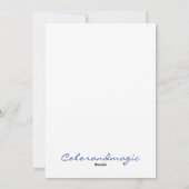 Zeit zum Träumen Feiertagskarte (Rückseite)