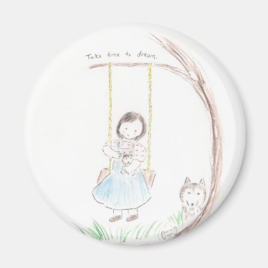 Zeit zum Träumen Magnet (Vorne)