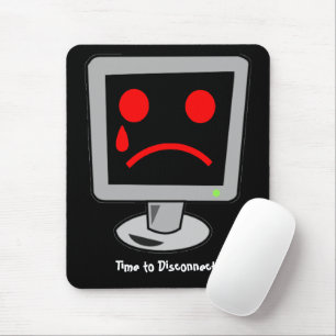 Zeit zum Trennen des Computers Mousepad