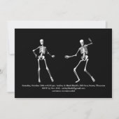 Zeit zum Trinken Champagner Halloween Einladung (Rückseite)