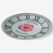 Zeit zum Vergnügen Pappteller (Schrägansicht)