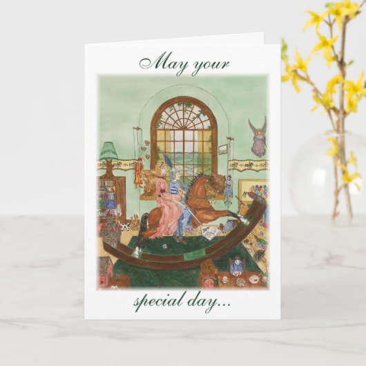 "Zeit zum Vortäuschen" Karte (Gelbe Blume)