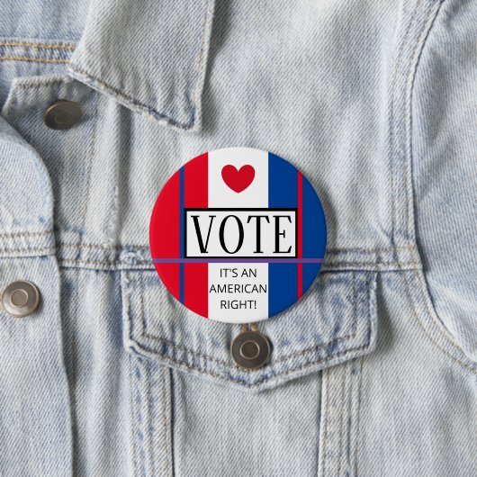 Zeit zum WÄHLEN! Button (Beispiel)