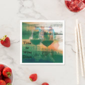 Zeit zum Wein Cocktail Napkins Serviette (Beispiel)