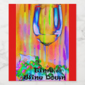 Zeit zum Weinen Weinetikett (Einzelnes Label)