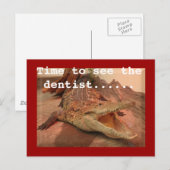 Zeit zum Zahnarzt.... Postkarte (Vorne/Hinten)