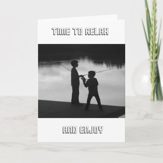 *ZEIT ZUR ENTSPANNUNG* ****GLÜCKWÜNSCHE FÜR DIE ER KARTE (Vorderseite)