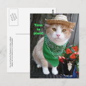 Zeit zur Pflanze! Postkarte (Vorne/Hinten)