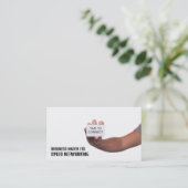 Zeit zur Verbindung, Geschwindigkeit beim Networki Visitenkarte (Stehend Vorderseite)