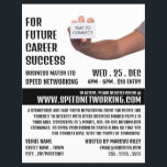 Zeit zur Verbindung, Geschwindigkeit der Netzwerke Flyer<br><div class="desc">Time to Connect,  Speed Networking Event Advertising Flyer durch den Business Card Store.</div>