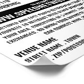 Zeit zur Verbindung, Geschwindigkeit der Netzwerke Poster (Ecke)