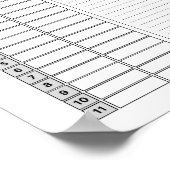 Zeitabmessung (PLANNER) Poster (Ecke)