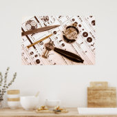 Zeitabschnitte Poster (Küche)