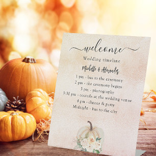 Zeitachse für das Programm "Pumpkin Creme Blush Ho Sockelschild