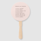 Zeitachse "Herbst Romance Floral Wreath Wedding Da Fächer (Rückseite)