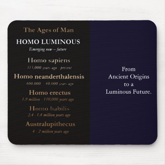 Zeitalter des Menschen-Mauspad Mousepad (Vorne)