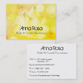 *~* Zeitalter-geistiger Kristallyoga Reiki Meister Visitenkarte (Vorne/Hinten)