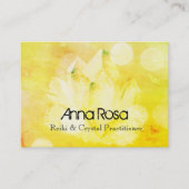 *~* Zeitalter-geistiger Kristallyoga Reiki Meister Visitenkarte (Vorderseite)