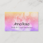 *~* Zeitalter-Heiler Reiki Kristallyoga Reiki Visitenkarte (Vorderseite)