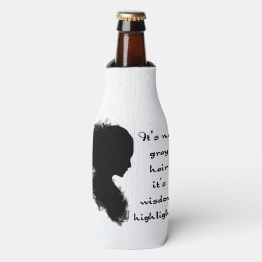 Zeitalter "Over the Hill" Zitat Weisheitsberichte Flaschenkühler (Flaschenvorderseite)