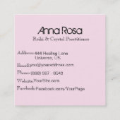 *~* Zeitalter Reiki Kristallyoga Reiki Quadratische Visitenkarte (Rückseite)