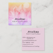 *~* Zeitalter Reiki Kristallyoga Reiki Quadratische Visitenkarte (Vorne/Hinten)