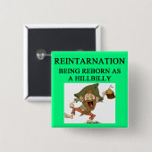 Zeitalterhinterwäldlerwitz Button (Vorne & Hinten)