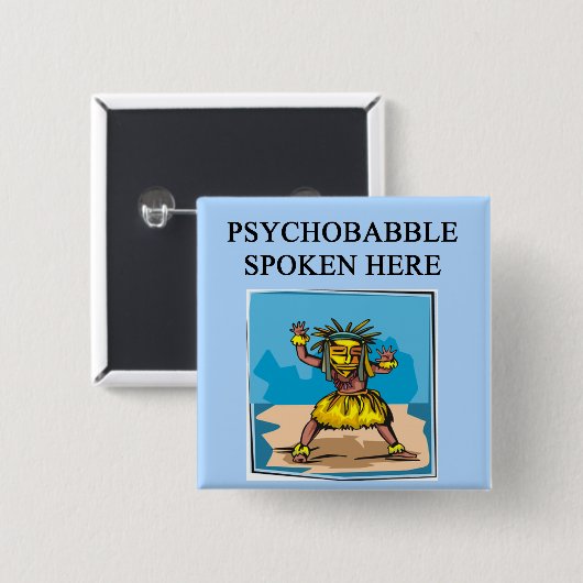 Zeitalterpsychologieentwurf Button (Vorne & Hinten)